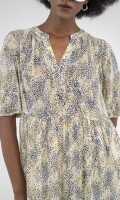 SIXDO Floral Woven Midi Dress